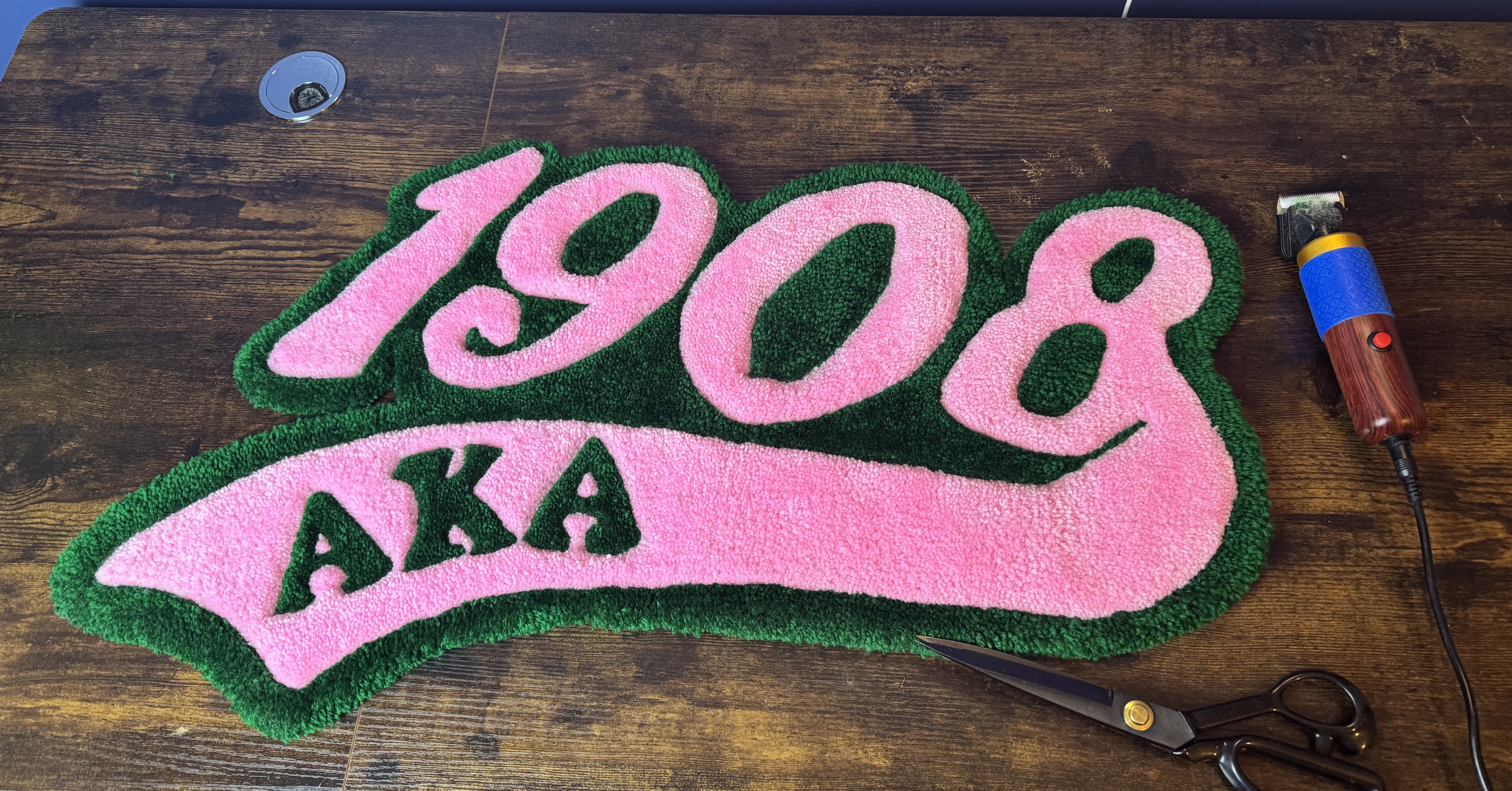 AKA 1908 Custom Tufted Rug