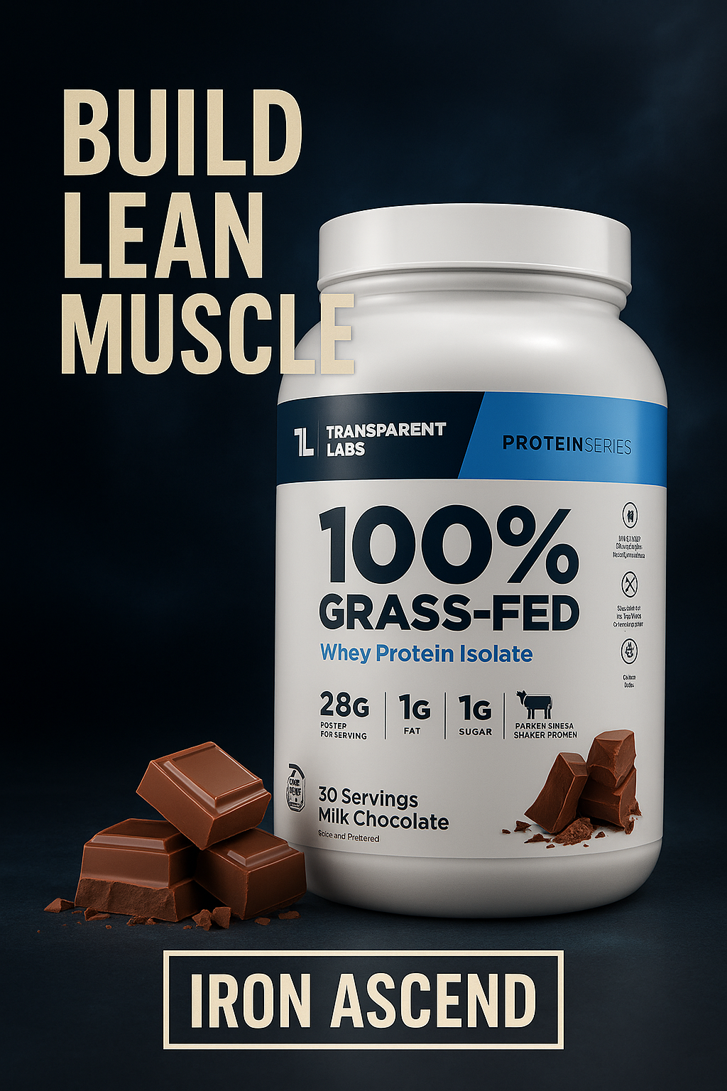 Transparent Labs Grass-Fed Whey Protein Isolate
