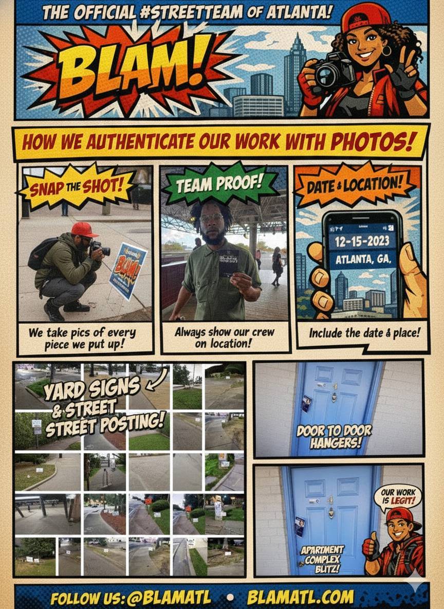 Street Team Flyer Distribution 