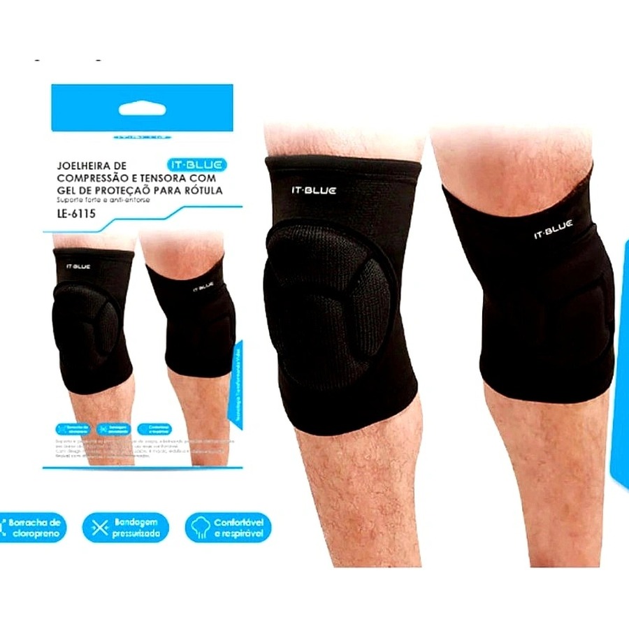 IT-Blue Compression Knee Brace with Gel Support