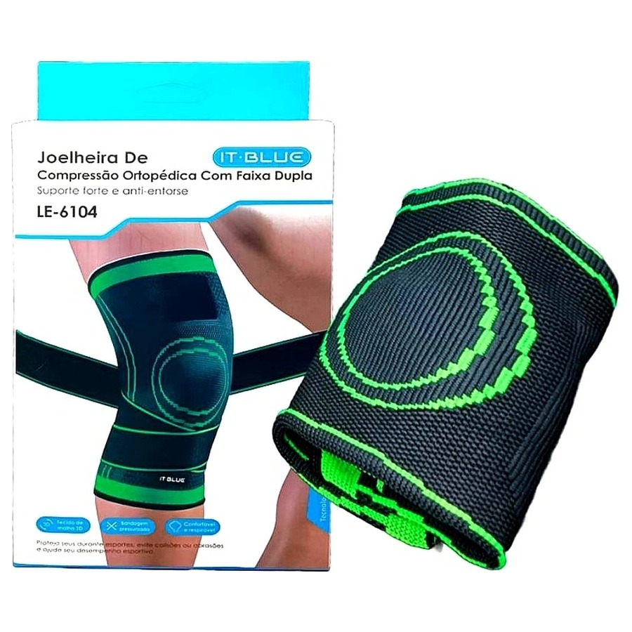 Orthopedic Compression Knee Brace with Double Strap