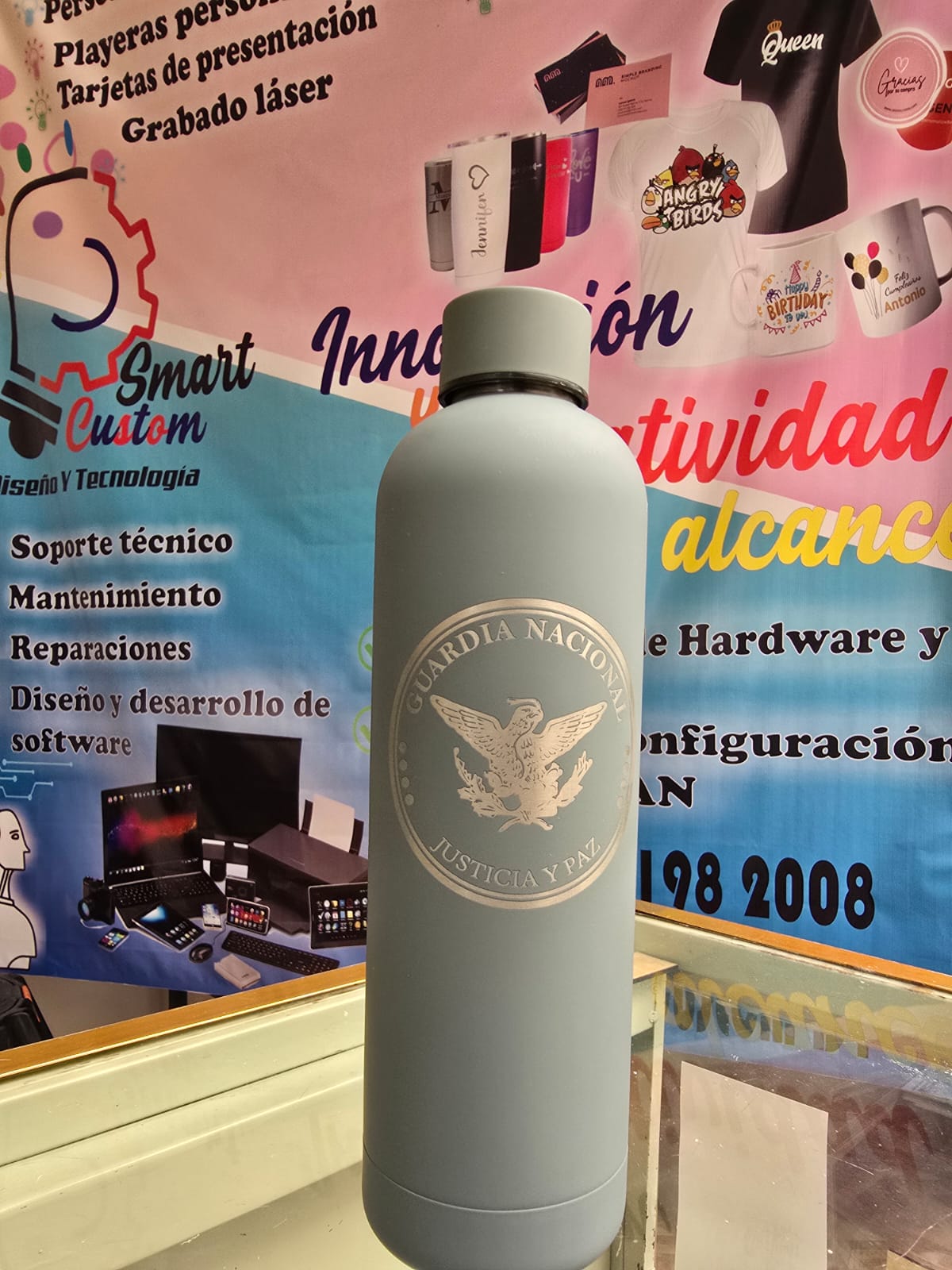 Termo personalizado con grabado láser