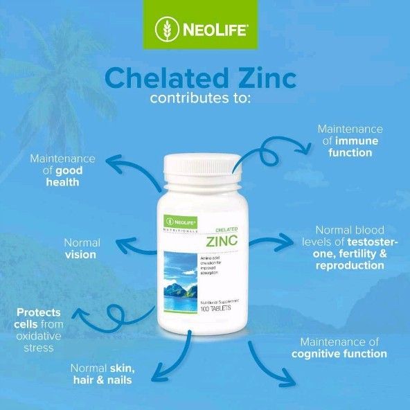 „Chelated Zinc“, maisto papildas su cinku