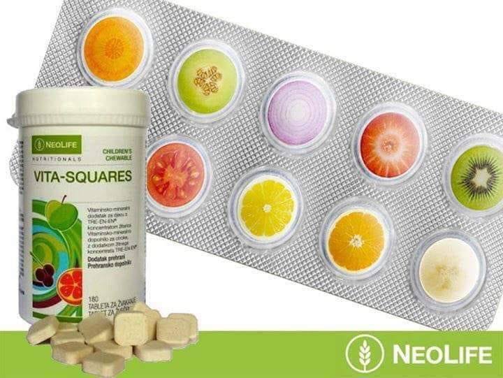 Vita-Squares kramtomos tabletės vaikams