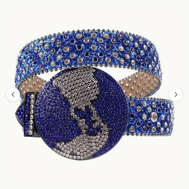 Swarovski Crystal Blue Belt