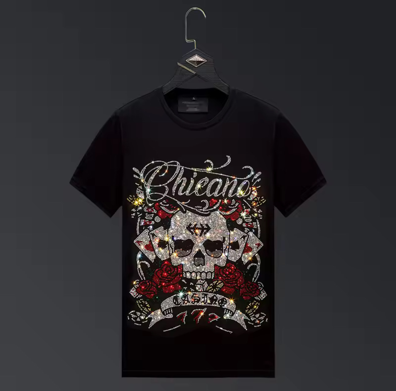Chicano Skull Graphic T-Shirt