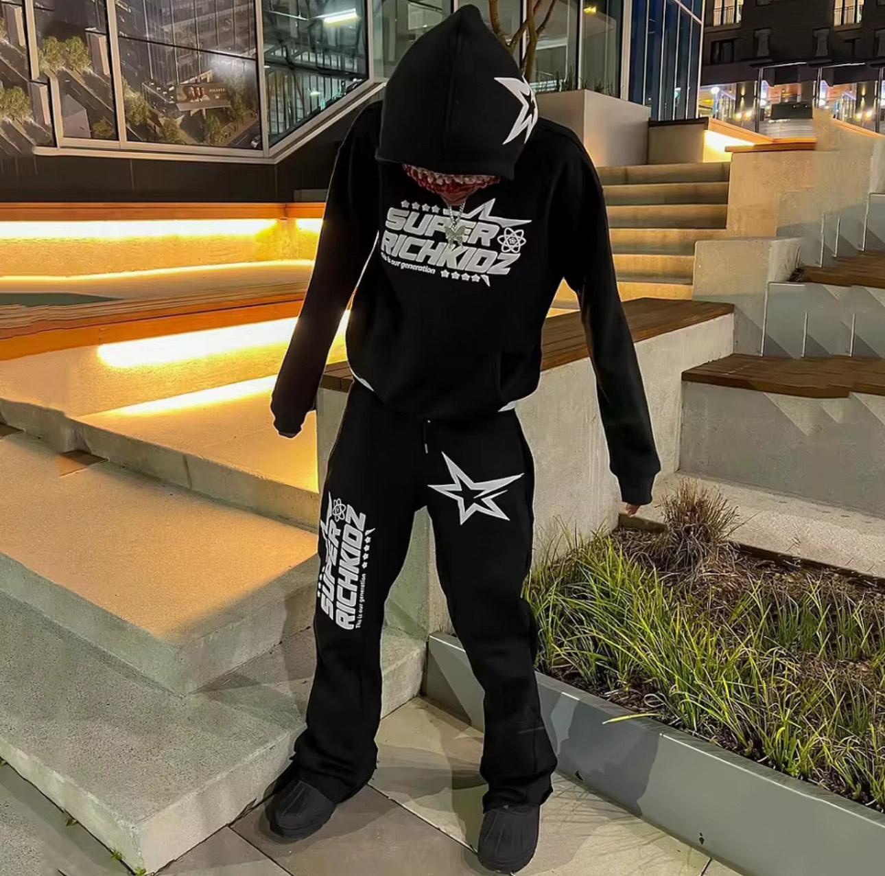 Super Rich Kid Black Tracksuit