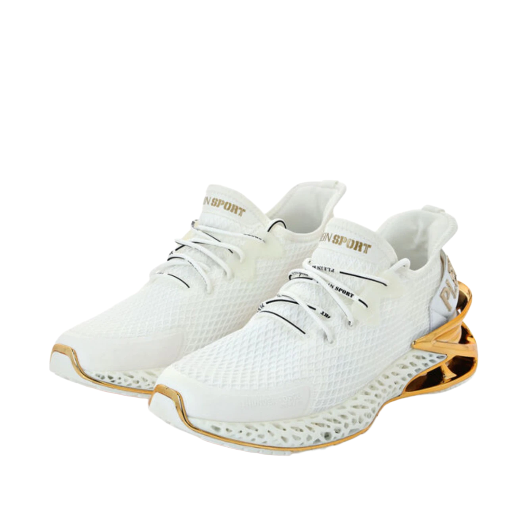 White & Gold Designer Sneaker PP