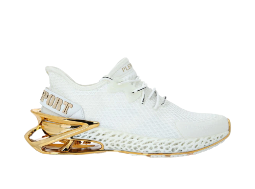 White & Gold Designer Sneaker PP