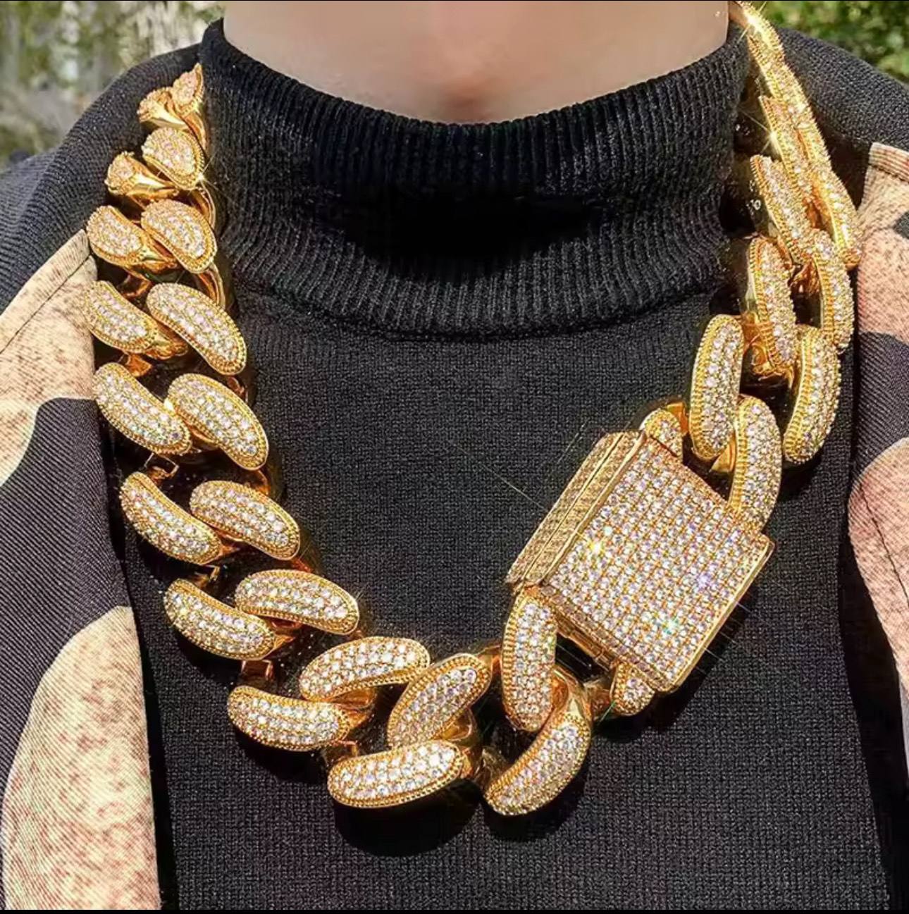 Gold Cuban Link Chain Necklace