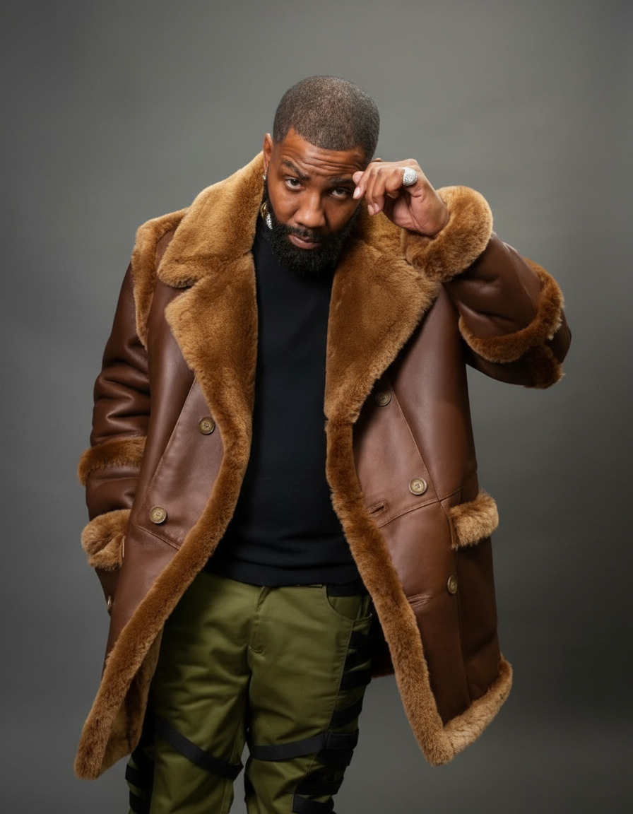 Brown Shearling Coat