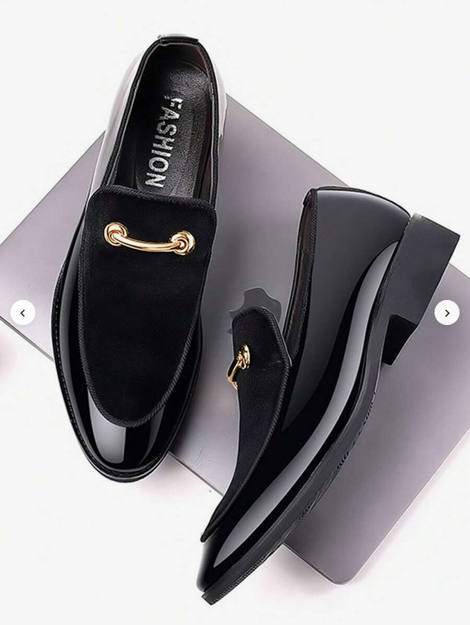 Black Suede Loafer Shoes