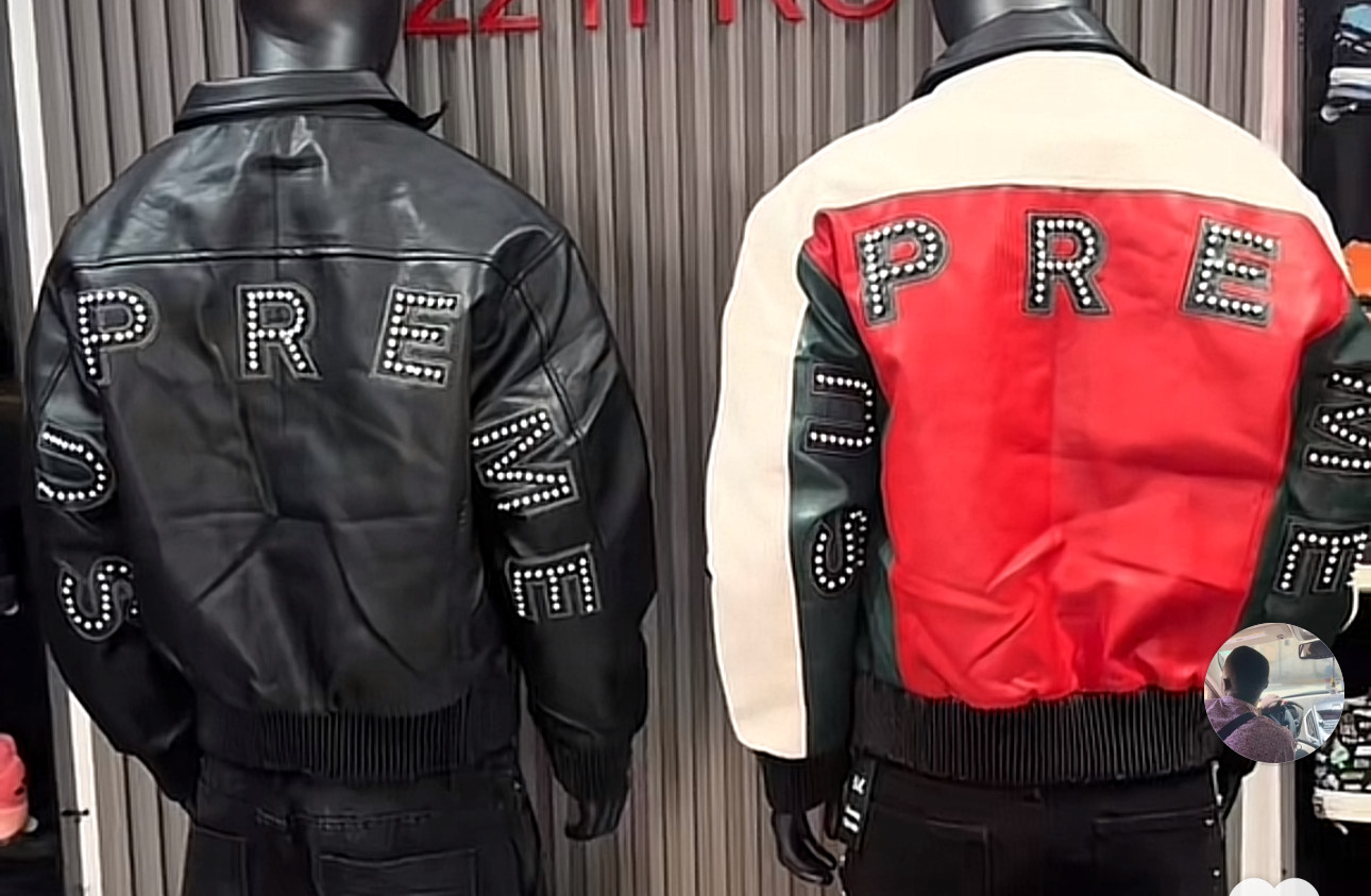 Studded Letter Leather Jackets