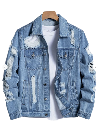 Distressed Denim Jacket