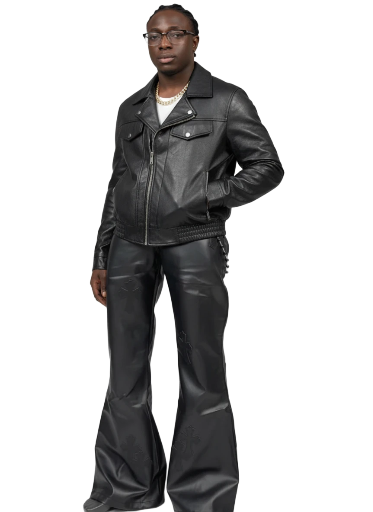 Black Faux Leather Jacket