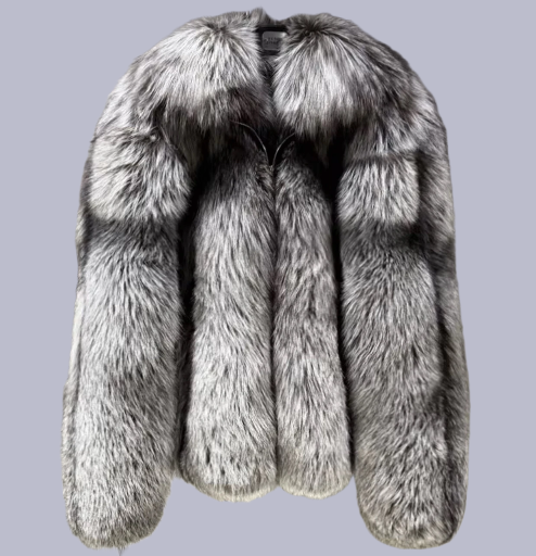 Silver Fox Fur Coat