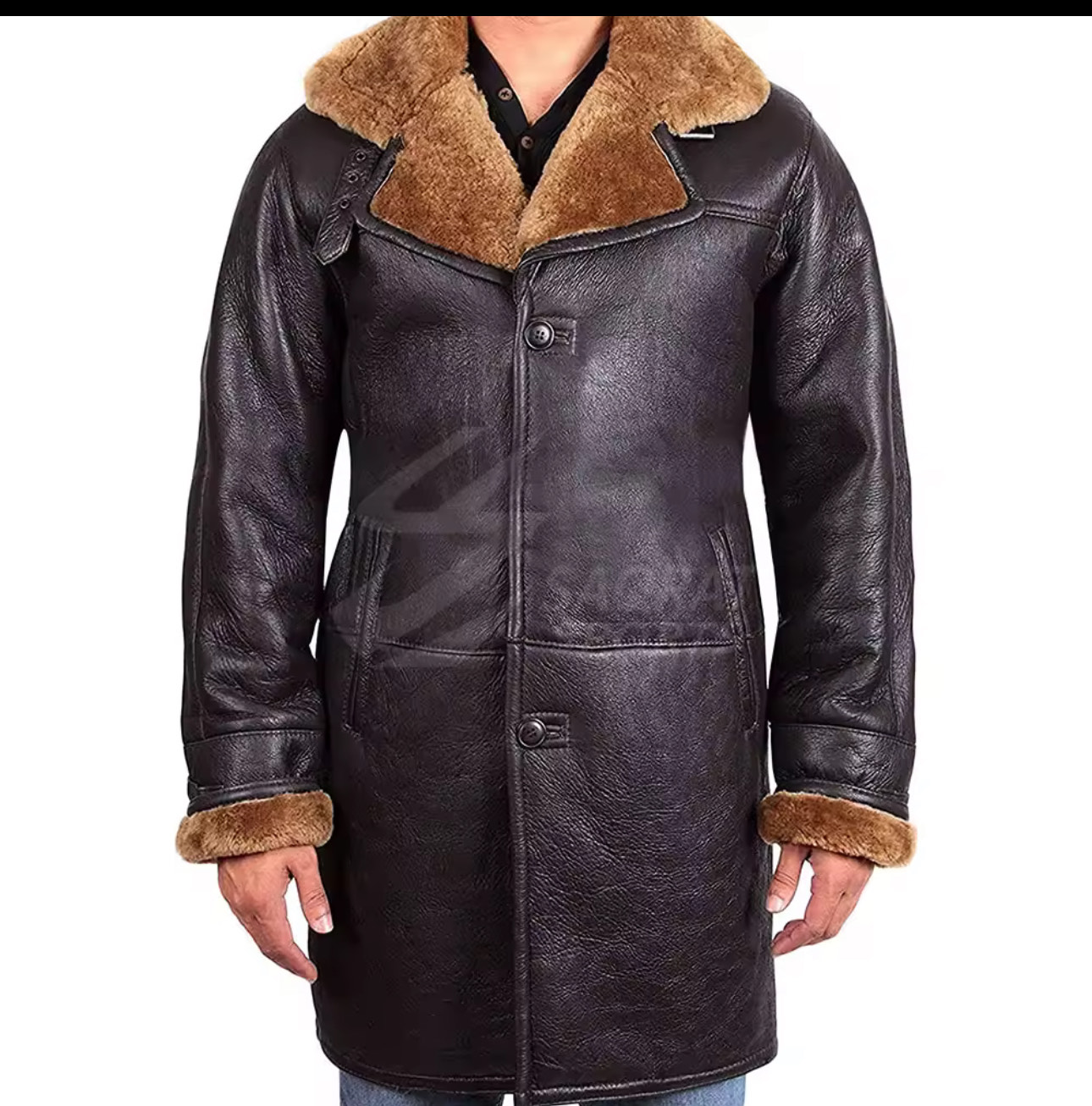 Men's Shearling Leather Coat