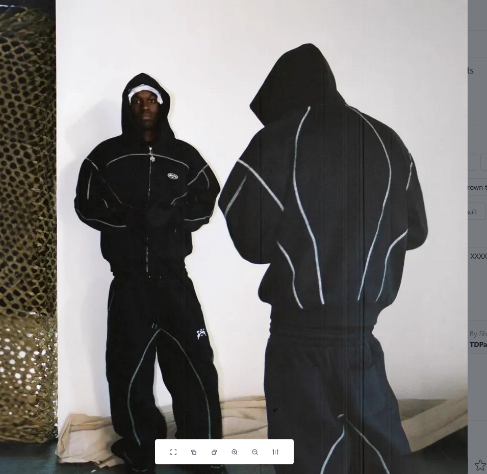 Black Reflective Tracksuit