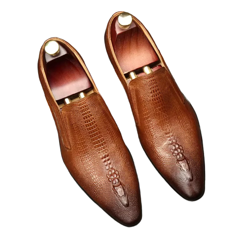 Men's Brown Leather Dress Shoes