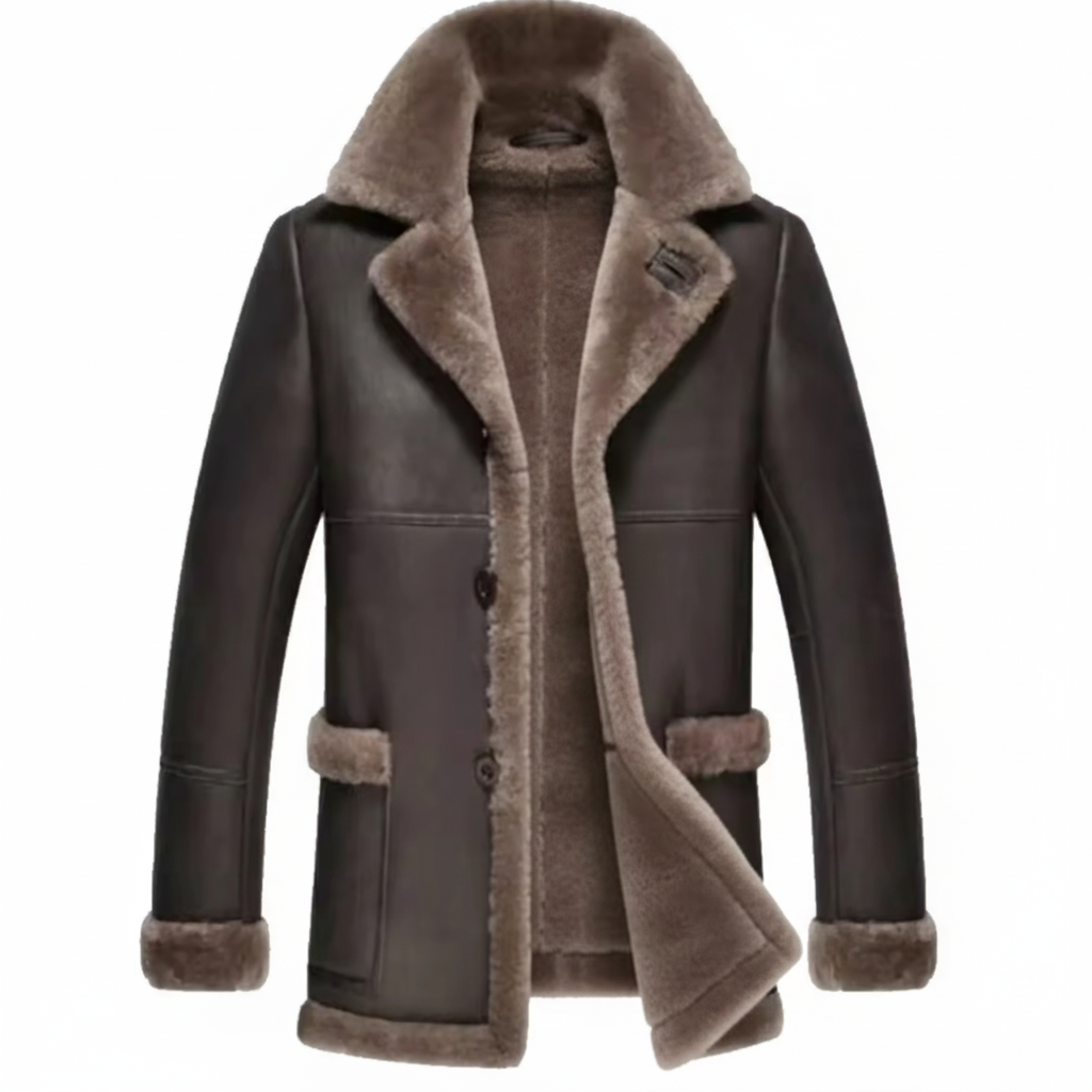 Men's Shearling Leather Coat