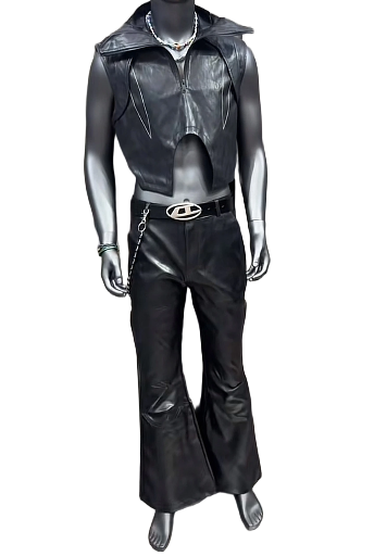 Black Faux Leather Outfit