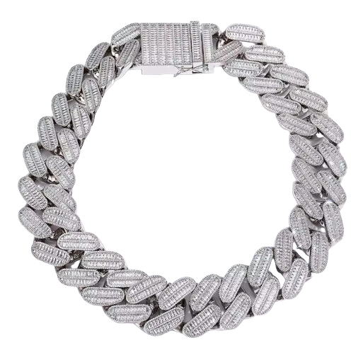Luxury Cuban Link Diamond Chain silva