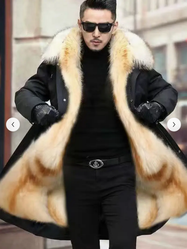 Luxury Fur Lined Winter Coat