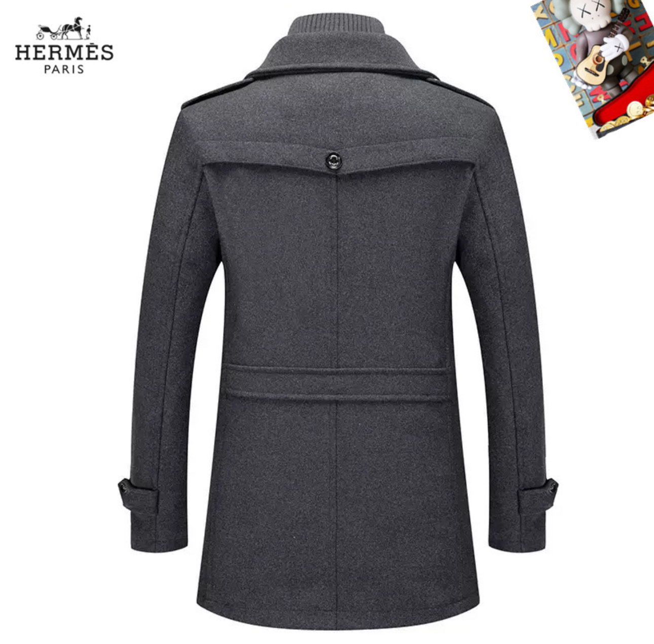 Hermès Paris Men's Wool Coat