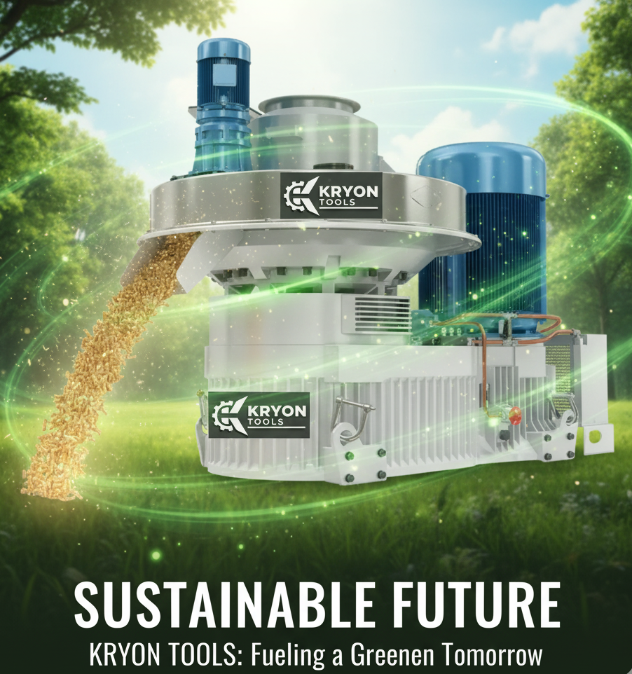 KRYON Industrial Vertical Ring Die Pellet Machine: K Series