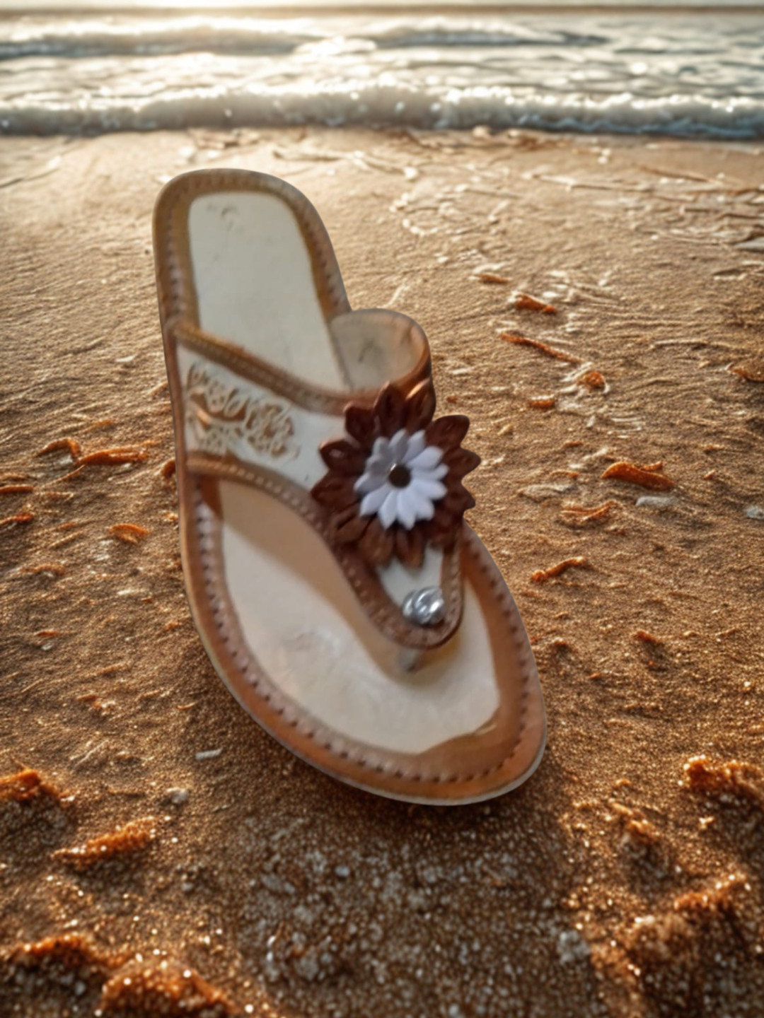 Sandalia de playa decorativa