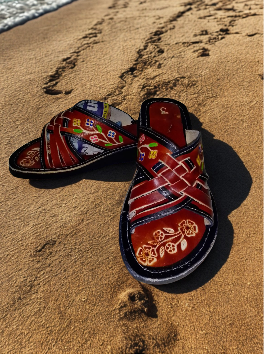 Sandalia de playa decorativa