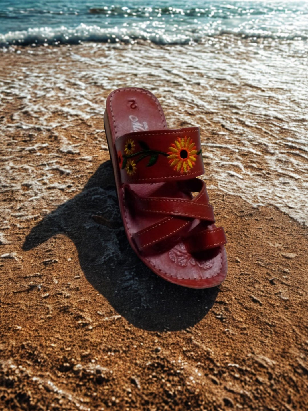 Sandalia de playa decorativa