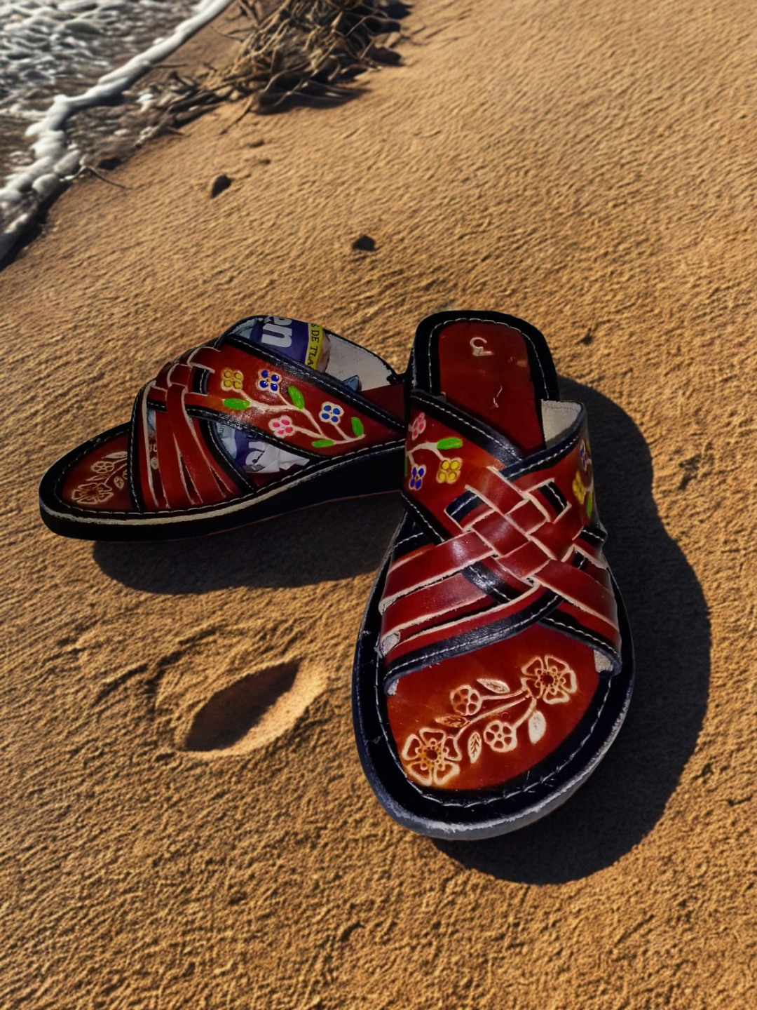 Sandalia de playa decorativa