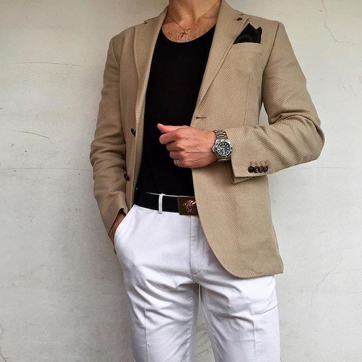 Men's Beige Blazer