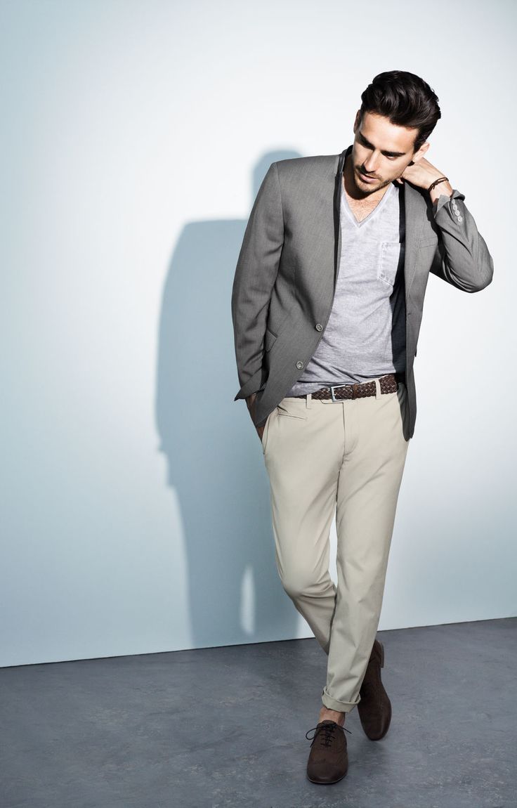 Men's Casual Grey Blazer