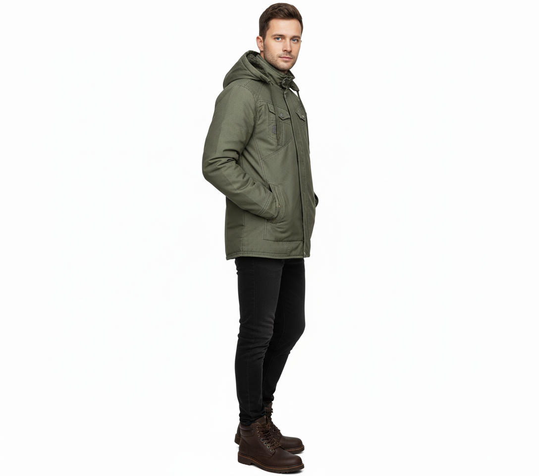 Men's Single Chain Divider Winter Jacket 1922