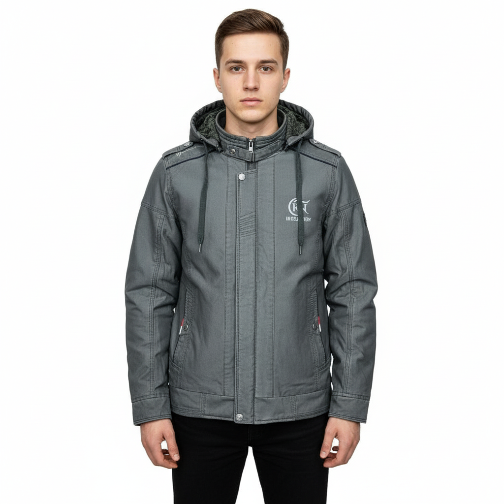 Men's Cargo Hooded Jacket 122