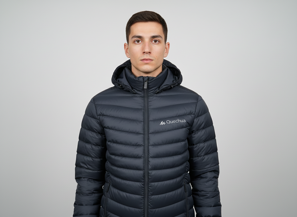 Black Puffer Winter Jacket