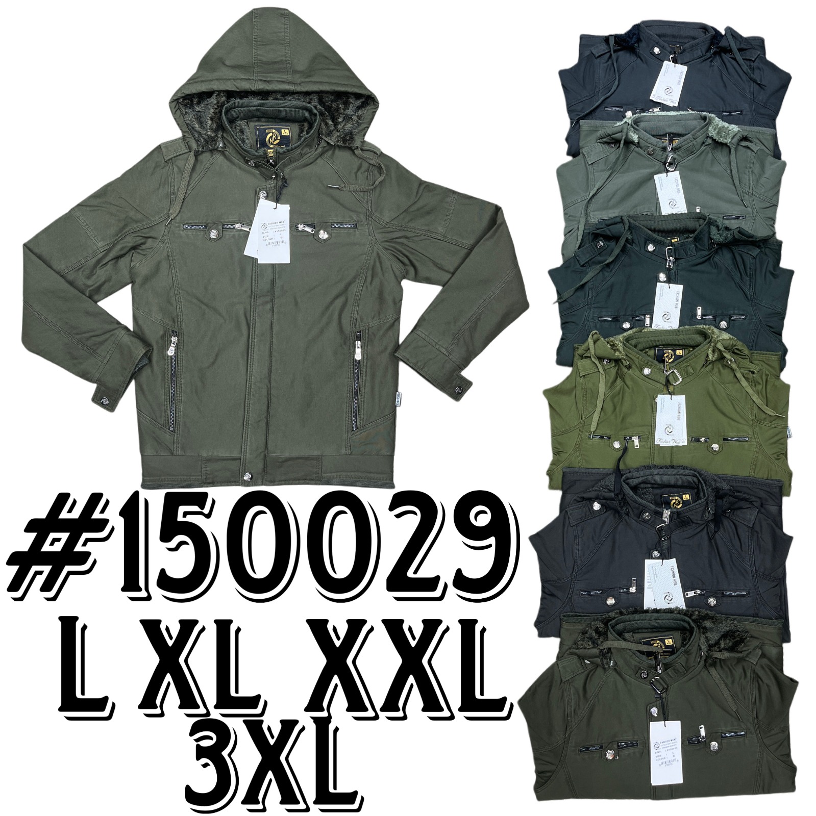 Men's Hooded Winter Jacket 150029