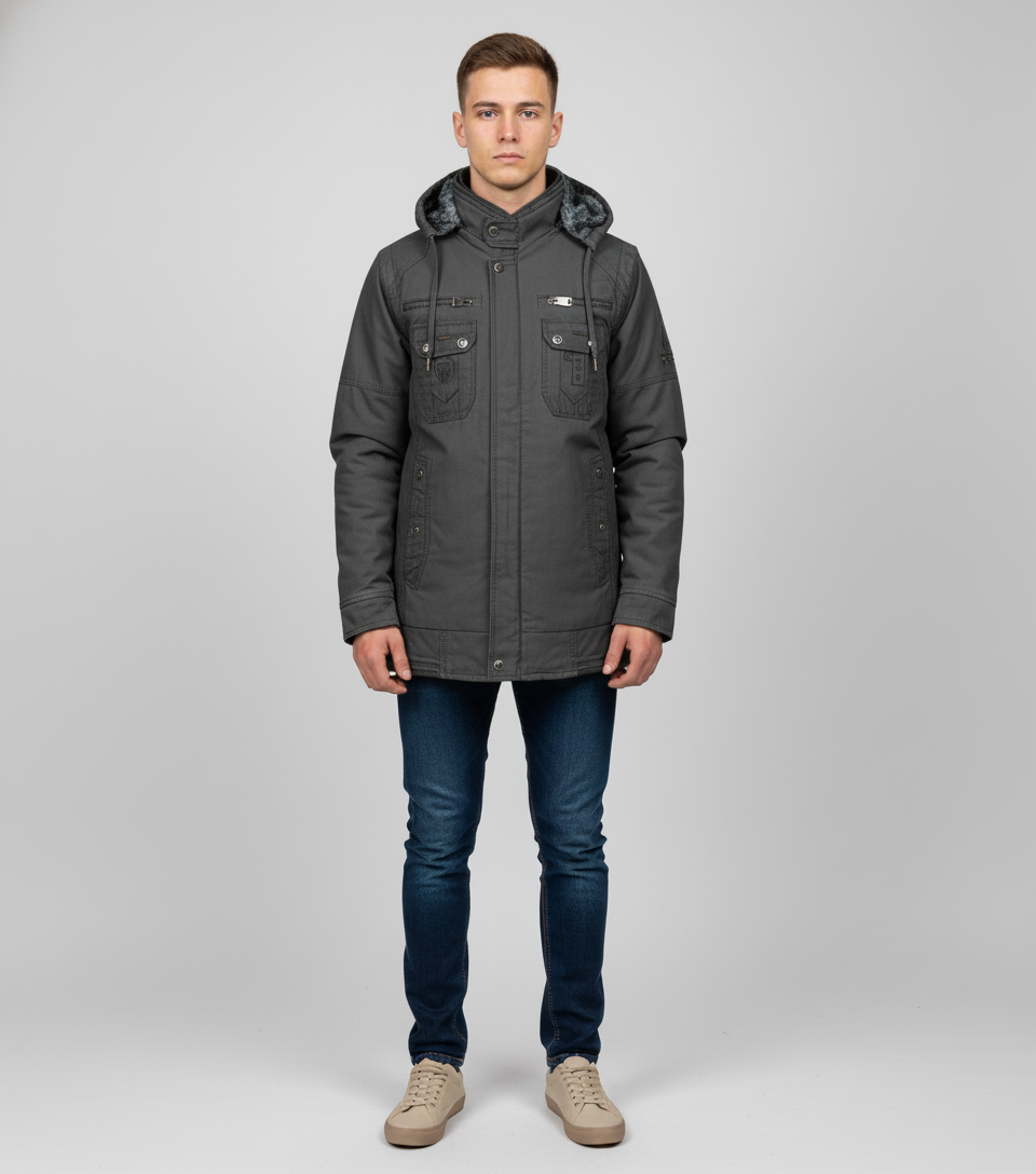 Men's Hooded Winter Jacket 2016