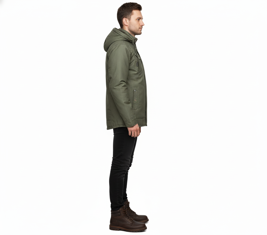 Men's Single Chain Divider Winter Jacket 1922