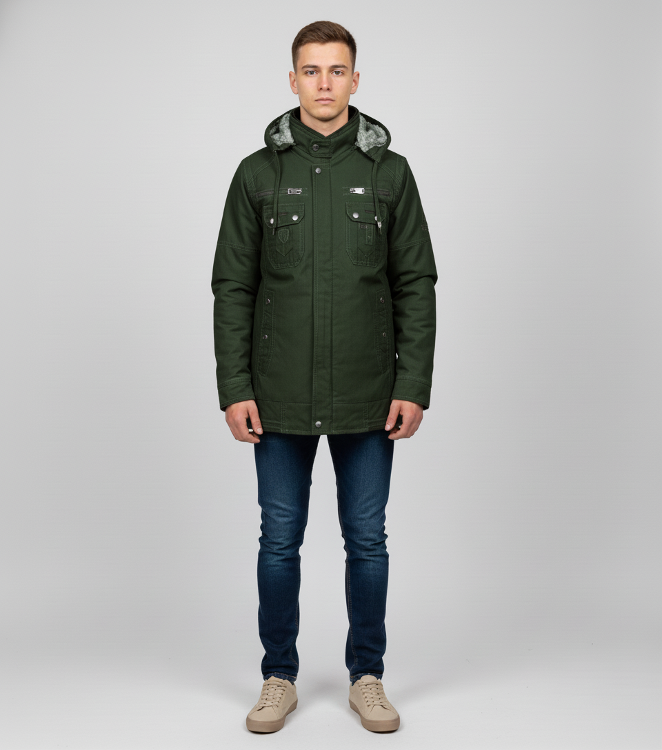 Men's Hooded Winter Jacket 2016