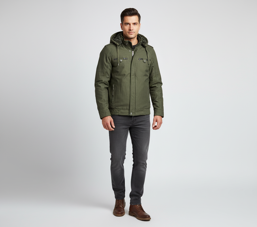 Men's Hooded Winter Jacket 150029