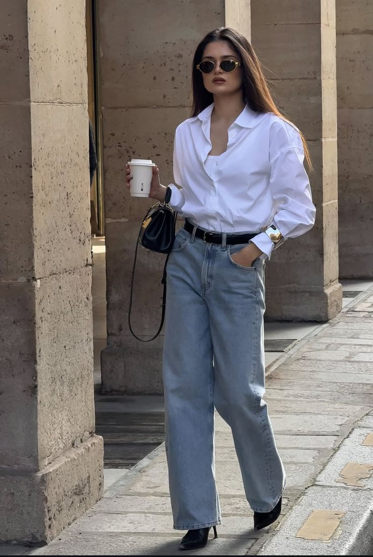 White Button-Up Shirt