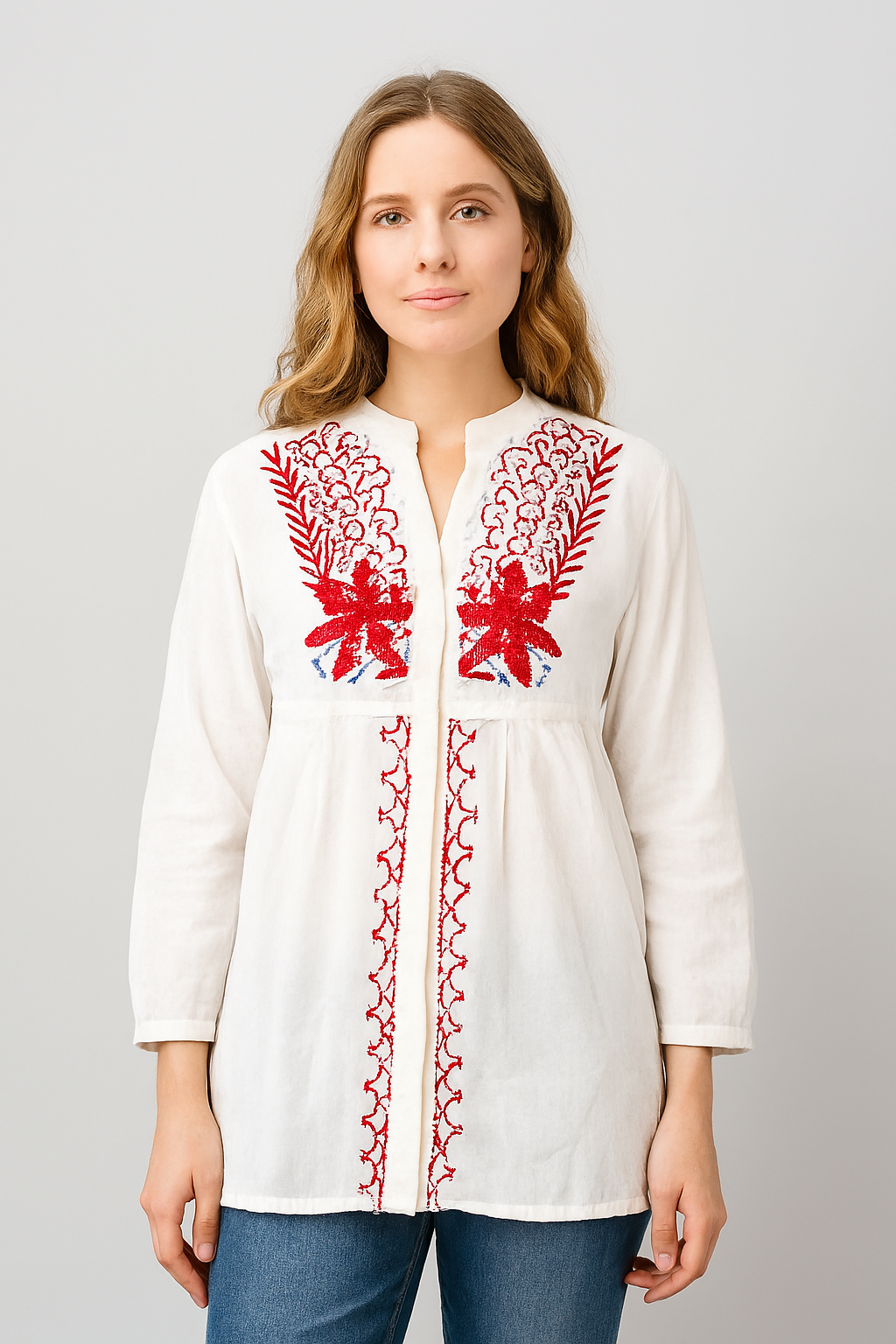 White Embroidered Tunic