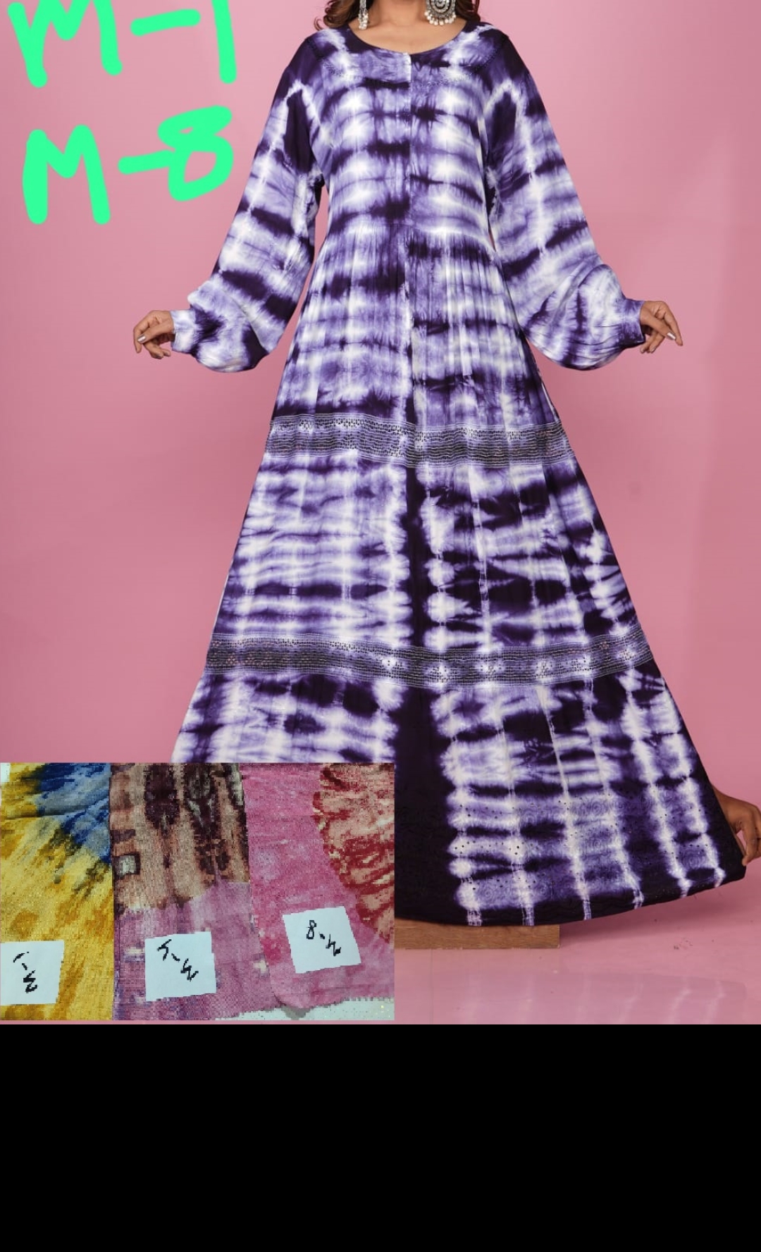 Purple Tie-Dye Maxi Dress