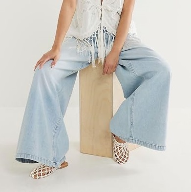 Woven Mules Dressy Flats Sandals