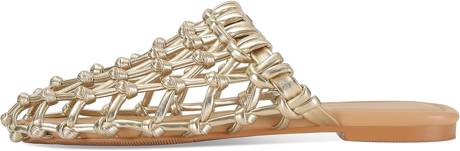 Woven Mules Dressy Flats Sandals