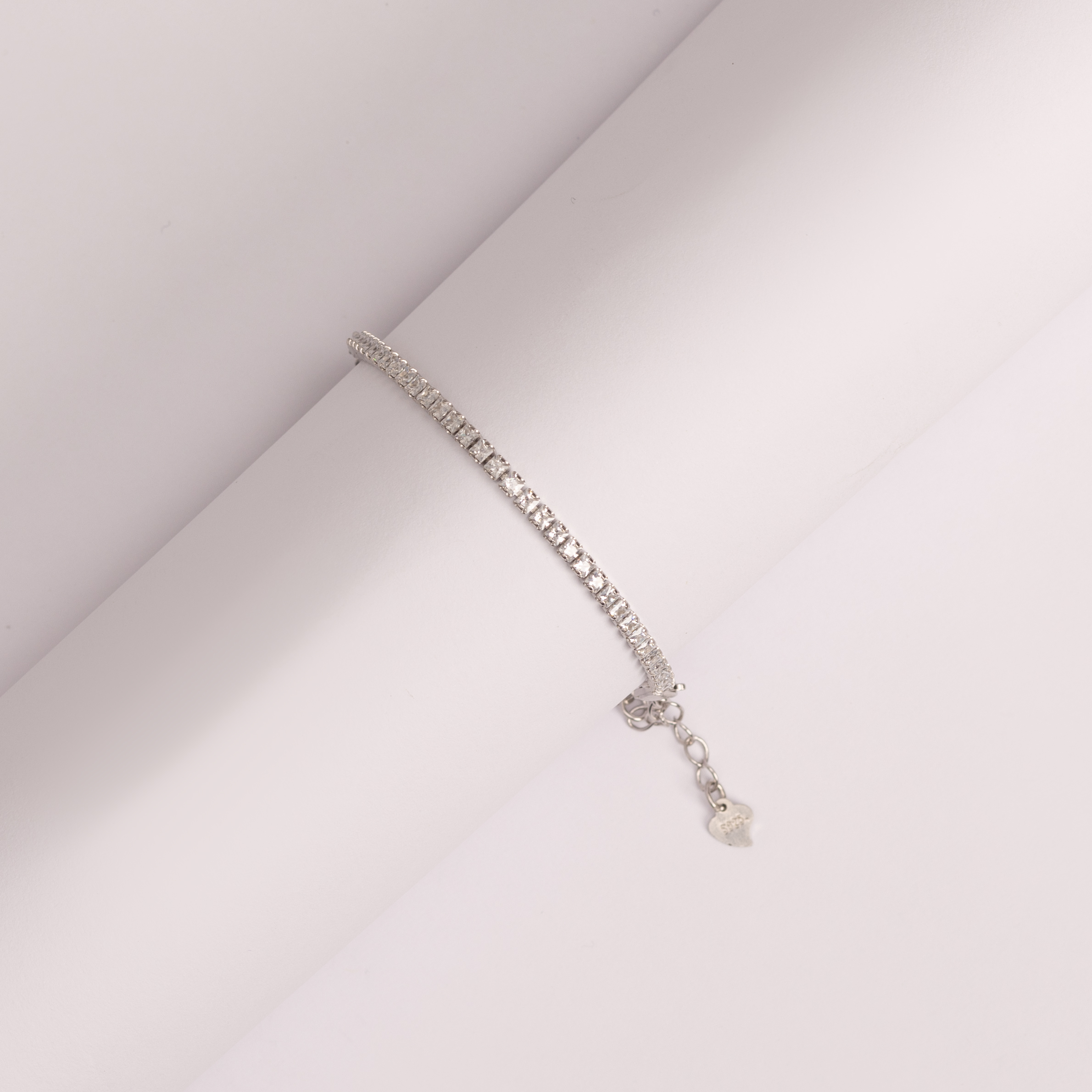 Elegant Silver Tennis Bracelet