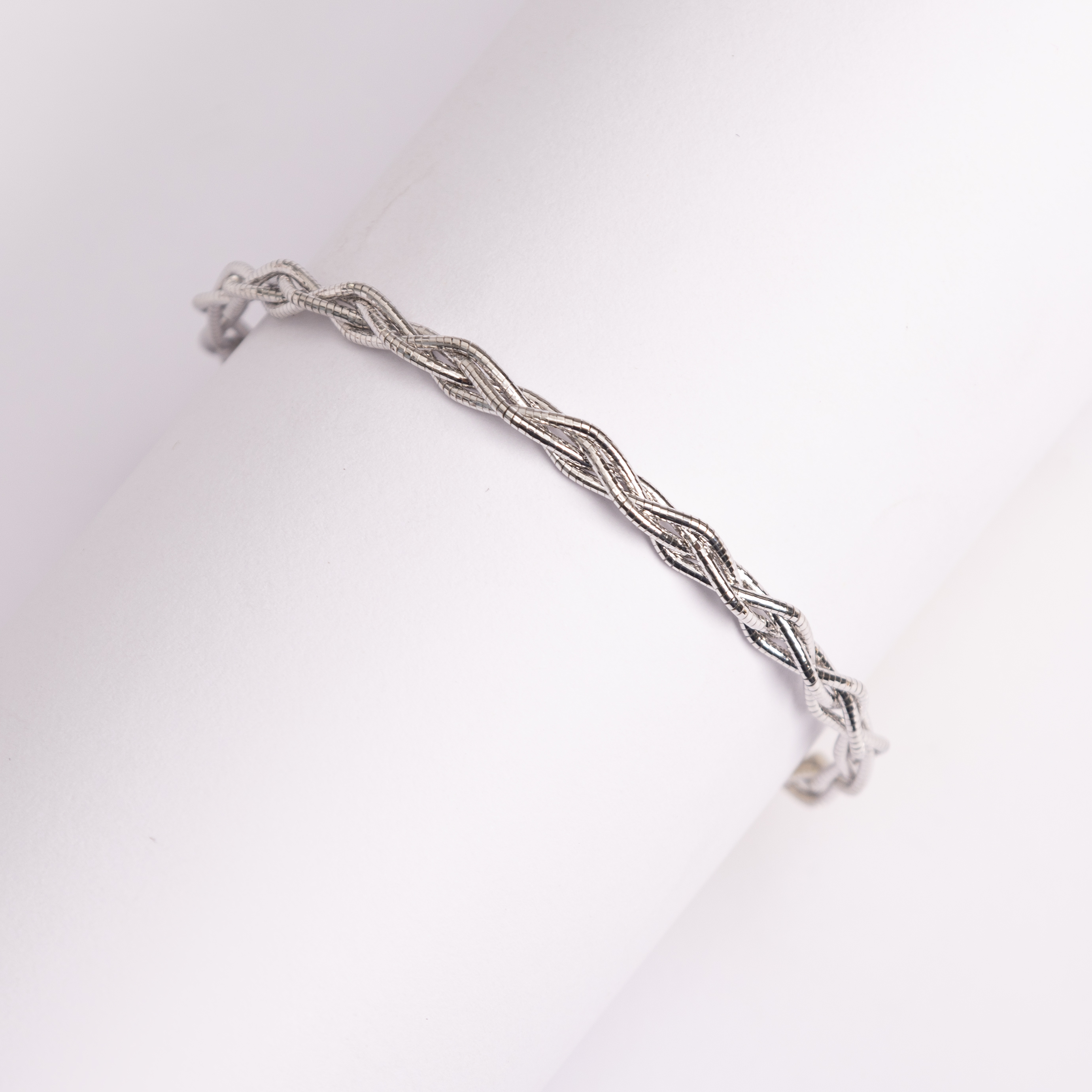 Silver Braided Bracelet